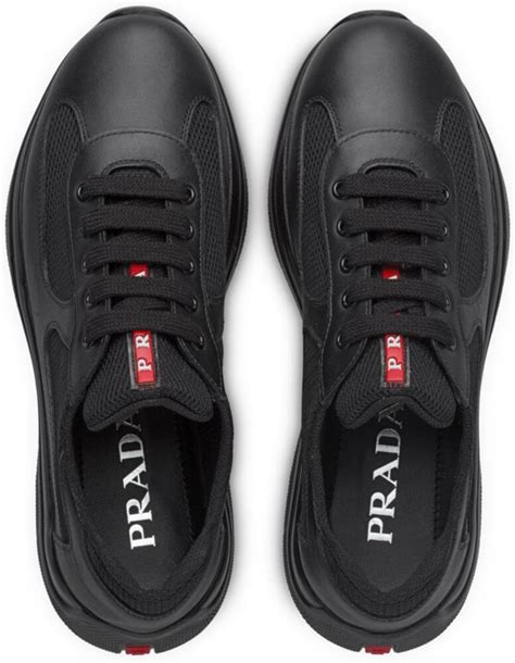 prada men sneakers black|prada official site.